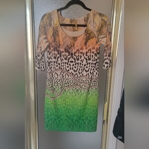Sheath Dress, Multiple Color animal print